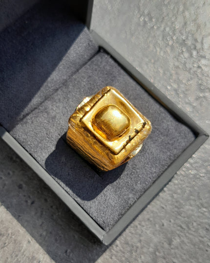 Bague Perla en verre "Hélios II"