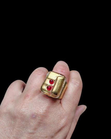 Bague Perla "Hélios VI " - Les 2 rubis