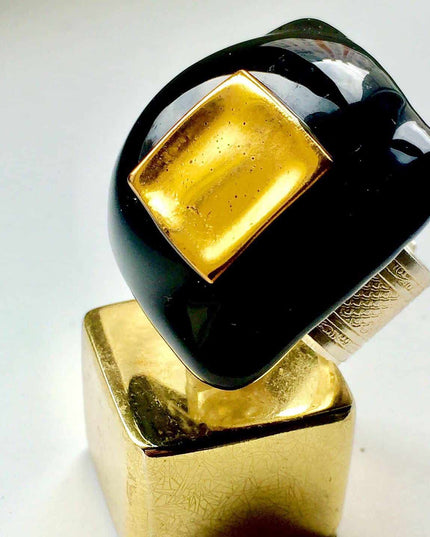 Bague Bulle en verre soufflé "Caprice"