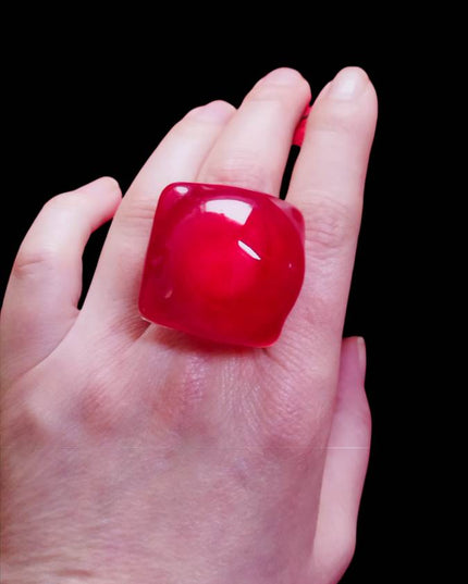 Bague Bulle Rouge