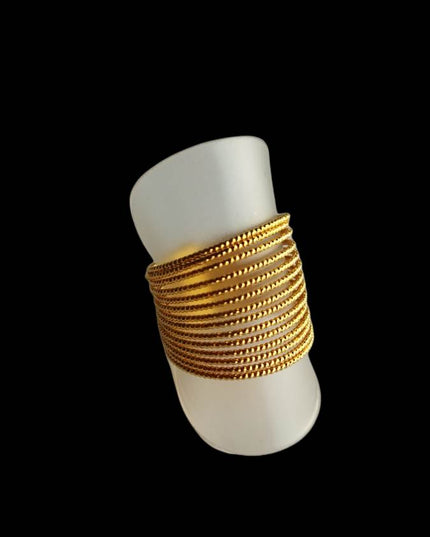 Bague fine 14 fils en laiton plaqué Or