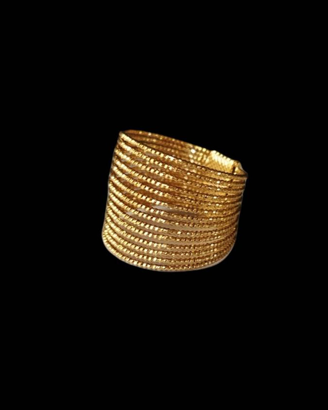 Bague fine 14 fils en laiton plaqué Or