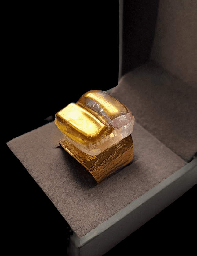Bague Perla en verre "Hélios V "