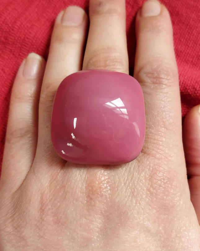 Bague Bulle Vieux Rose