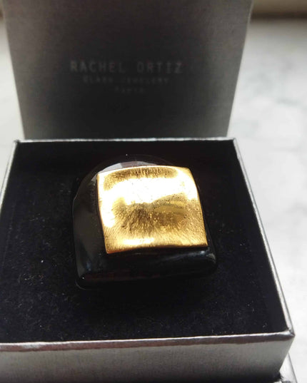 Bague Bulle en verre soufflé "Caprice"