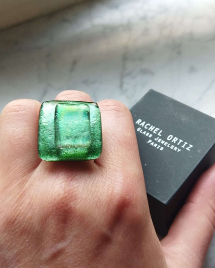 Bague Perla "Aventurine clair"
