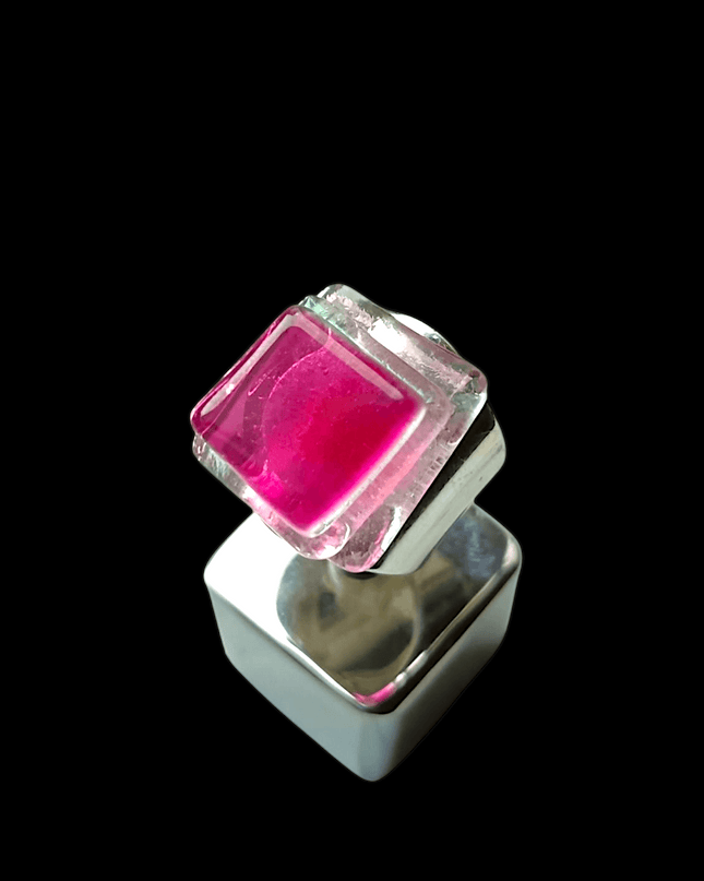 Bague Perla "Rose à l'Or" sur Anneau argent