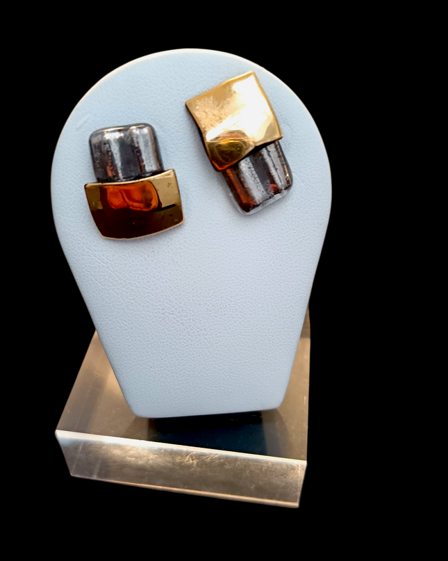 Boucles d'Oreille Duo en verre