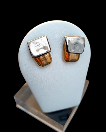 Boucles d'Oreille Duo en verre