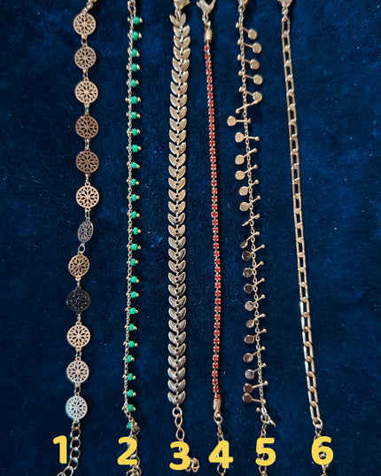 Bracelets chaîne fantaisie