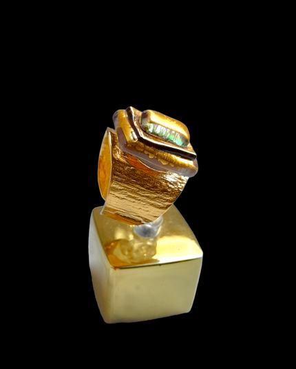 Bague Perla en verre "Hélios II"