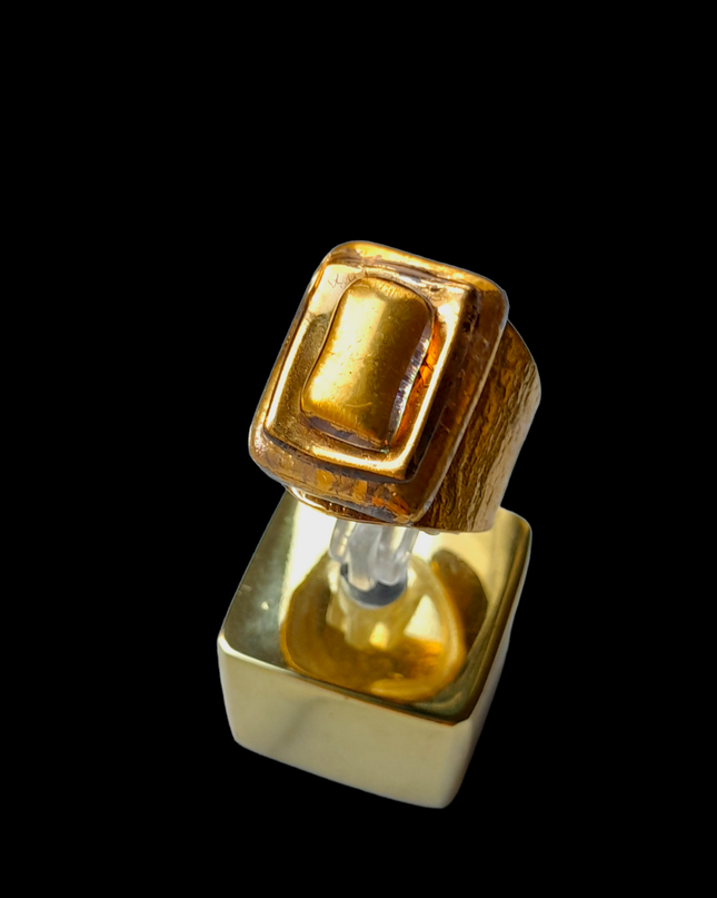 Bague Perla en verre "Hélios II"