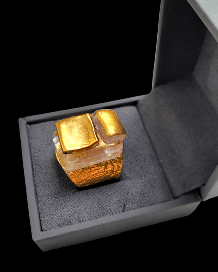 Bague Perla en verre "Hélios I"