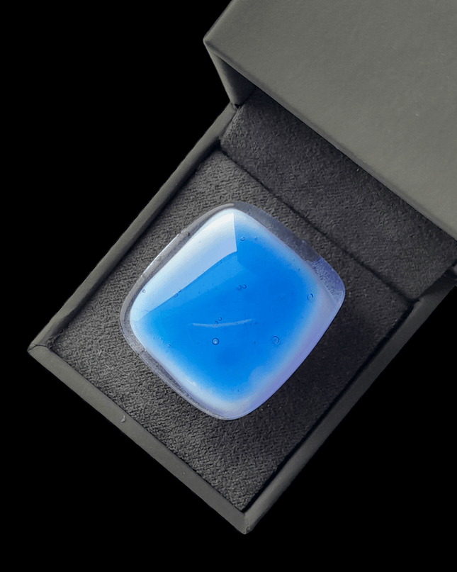Bague Murano "Blue Jeans"