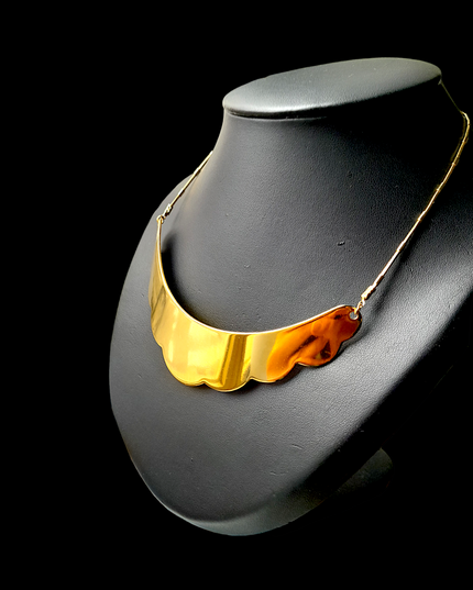 Collier Nuage en Laiton plaqué Or