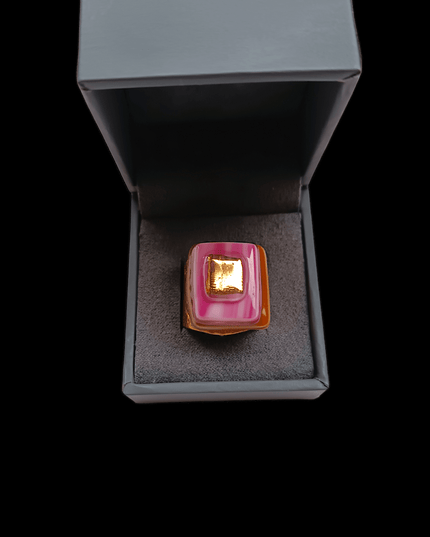 Bague Perla en verre "Rubis d'Or"