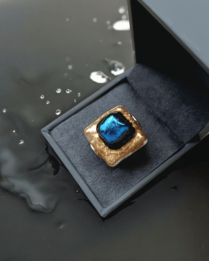 Bague Perla " Aux couleurs de l'Améthyste"