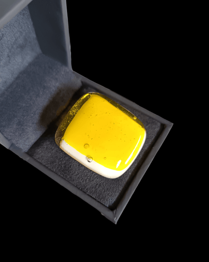 Bague Murano "Jaune citron"