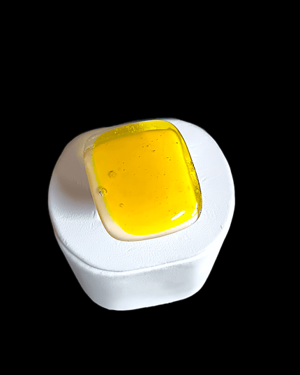 Bague Murano "Jaune citron"