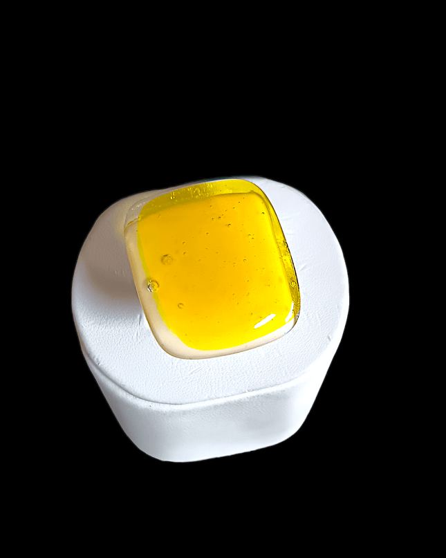 Bague Murano "Jaune citron"