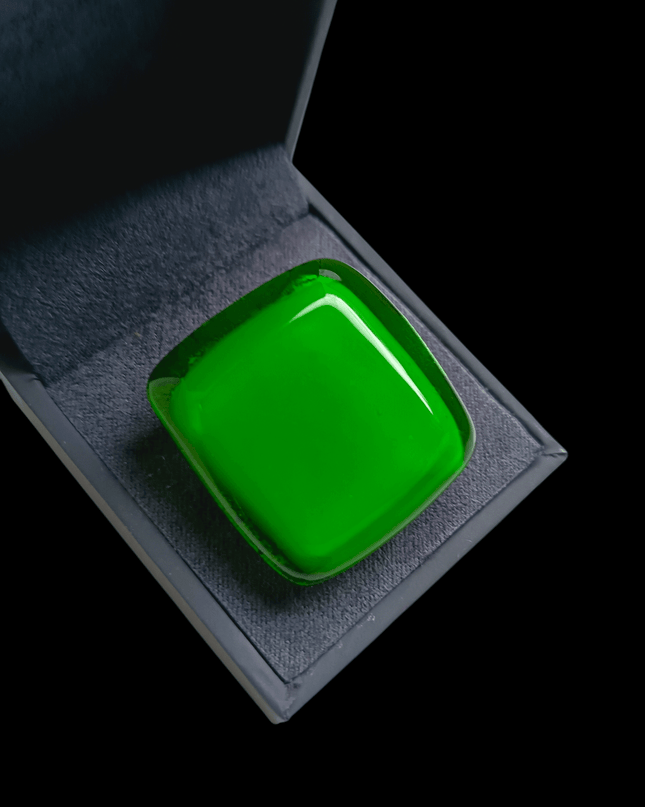 Bague Murano "Verte feuille"