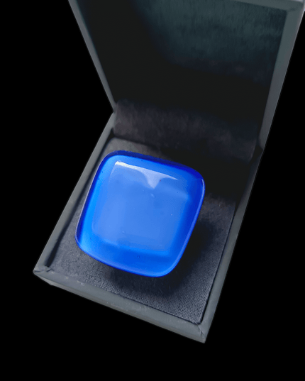 Bague Murano "Blue Jeans"