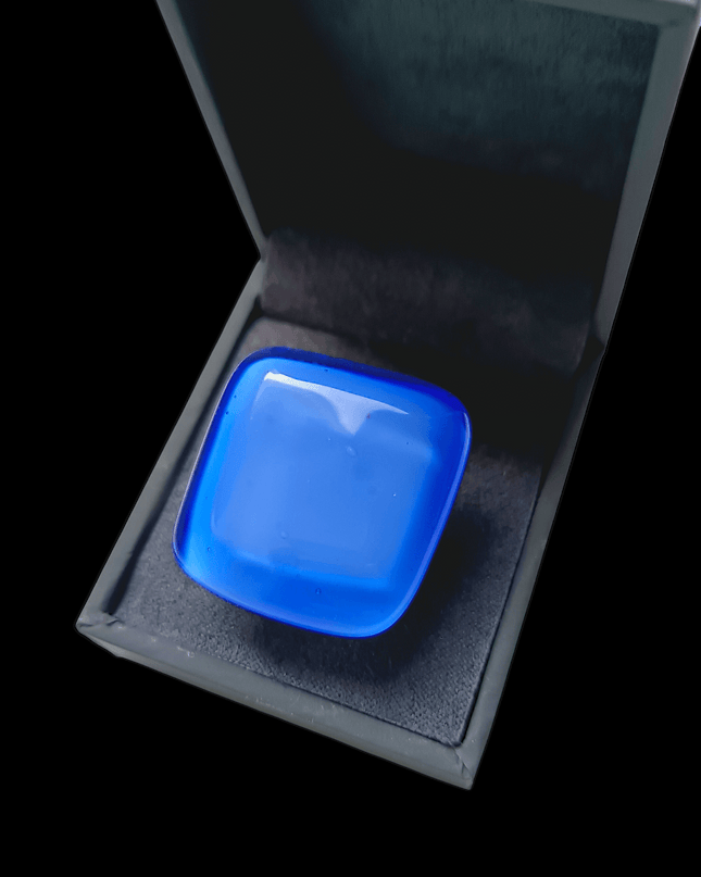 Bague Murano "Blue Jeans"