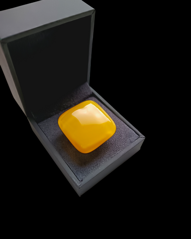 Bague Murano "Jaune citron"