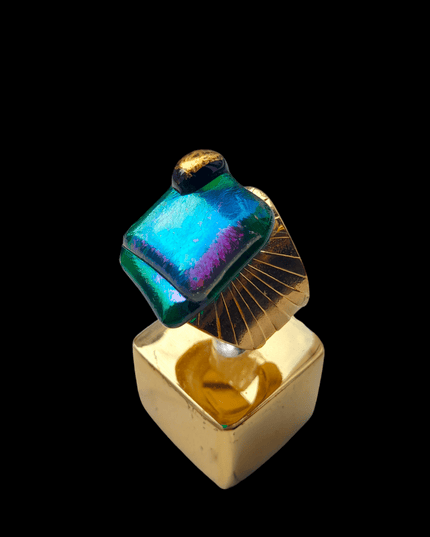 Bague Perla "Aventurine Duo"