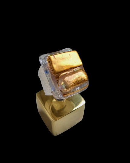 Bague Perla en verre "Hélios I"