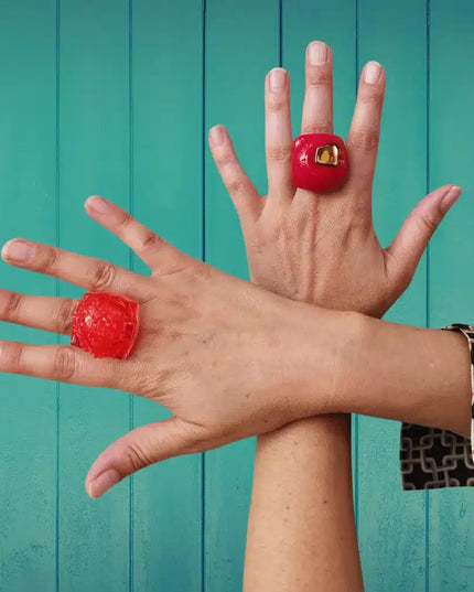 Bague Bulle Rouge