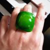 Bague Bulle verte